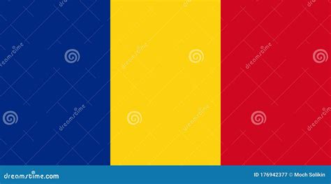 The National Flag of Romania is Isolated in Official Colors Stock ...