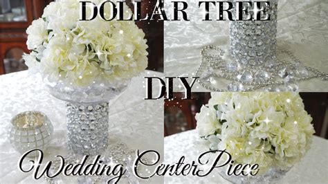 Diy Dollar Tree Bling Floral Wedding Centerpiece Petalisbless