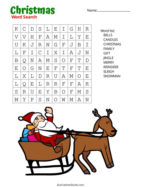 Free Printable Christian Christmas Word Search Puzzles Word Search Maker