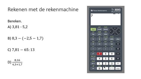 Rekenen Met De Rekenmachine Havo Vwo Vwo Youtube