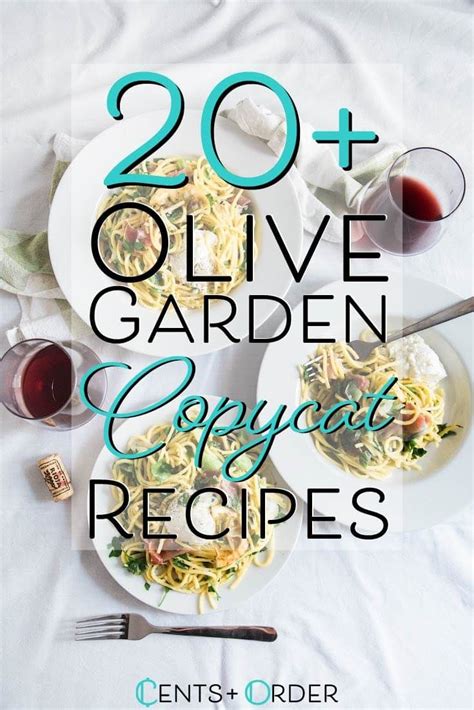 20 Olive Garden Copycat Recipes To Make At Home Olive Garden Recipes Copycat Recipes Olive