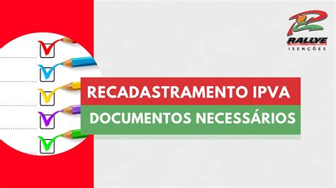 URGENTE IPVA PCD SP 2022 Documentos Para O Recadastramento YouTube