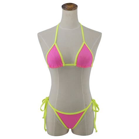 Snapklik See Through Extreme Micro Bikini Sheer String Bikinis Sexy Slutty Thong Mesh