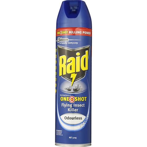 Raid Insect Spray One Shot Flying Insect Killer Odourless 320g Woolworths