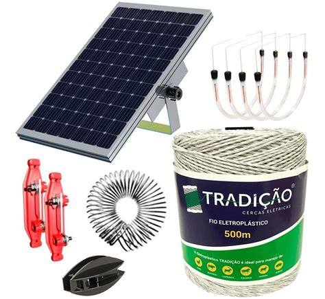 Kit Cerca El Trica Rural Solar M Fio Para Raios Mercado Livre