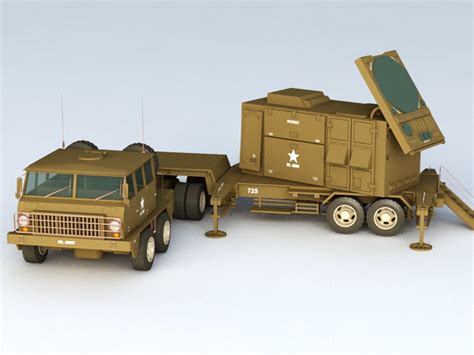 Patriot Missile Radar Control Station 3d model - 3DHunt.co