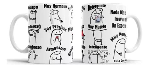 Taza Flork Guapo Poderoso Asombroso 325ml 1pz Variedad Meme