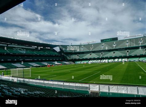 Real Betis stadium view during the La Liga match between Real Betis and ...