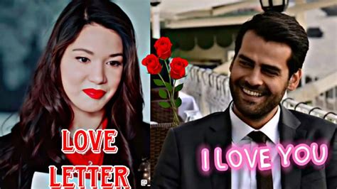 Hazal Subaşi receive a Love letter from Erkan Meriç I Love you by