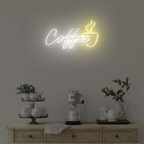 Coffee LED Neon Sign Coffee Shop Neon Sign Personalized Etsy