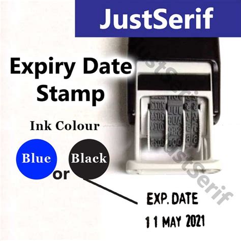 Expiry Date Stamp Suitable for paper document stamping (ink not ...