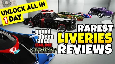 Rarest Vehicle Liveries Reviews Unlock Them All Easily After Gta