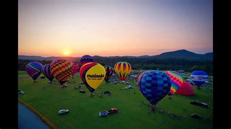 Great Smoky Mountains Hot Air Balloon Festival Youtube