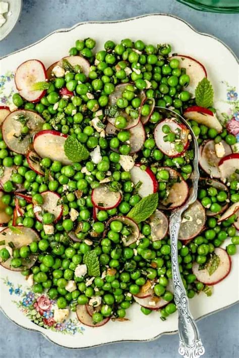 Pea Salad With Feta And Mint The Mediterranean Dish