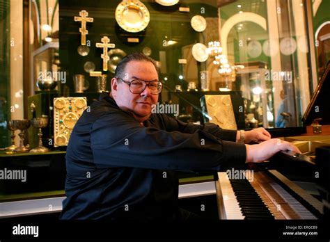 Nikolai Petrov, President of the Academy of Russian Art and pianist, at ...