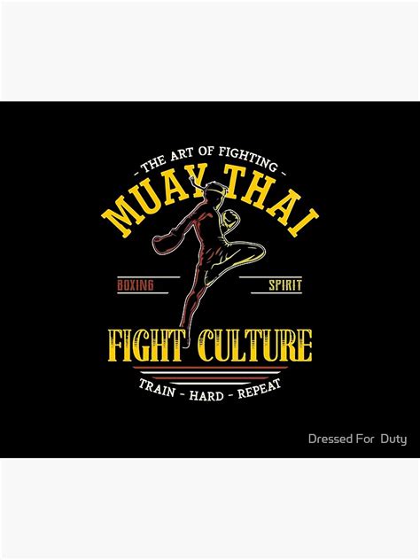 The Art Of Muay Thai Fighting Boxing Spirit Fight Culture Poster For