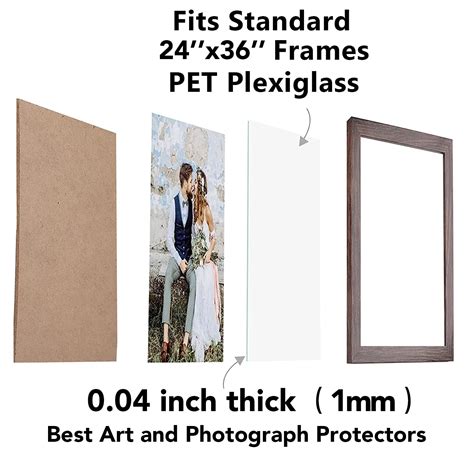 Snapklik DYCacrlic 5 Pcs 24x36 Inch Plexiglass Sheets PET Sheet