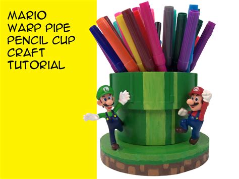 Craftymcfangirl Mario Warp Pipe Diy Craft Tutorial Featured Crafty