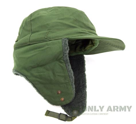 Swedish Army Cold Weather Hat Winter Trapper Olive Green Military Surplus New Ebay