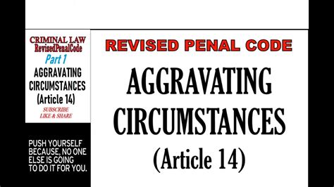 Revised Penal Code Rpc Book Aggravating Circumstances Art