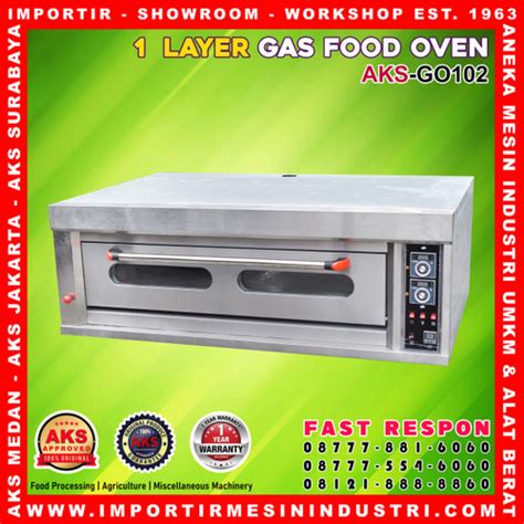 Jual GAS BAKING OVEN 1 DECK 4 TRAY OVEN PEMANGGANG KUE ROTI AKS GO104