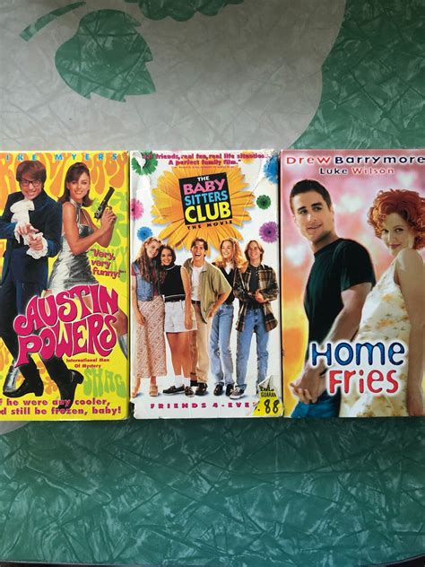 Vintage 90s Vhs Videos Austin Powers Baby Sitter Club Home Fries 1990s ...