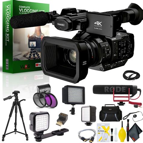 Panasonic AG-UX180 4K Premium Professional Camcorder Vlogging Kit Bundle Kit 636983294893 | eBay