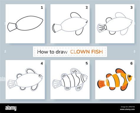 How To Draw A Clown Fish Step By Step