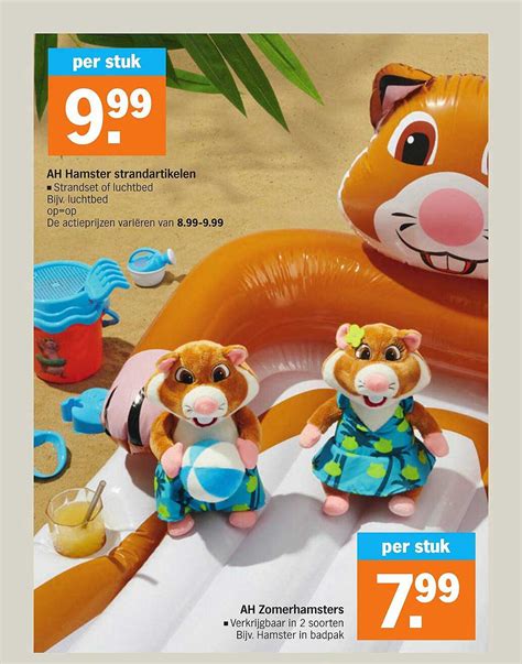 AH Hamster Strandartikelen Of AH Zomerhamsters Aanbieding Bij Albert