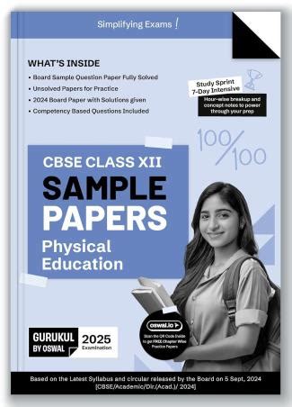 Buy CBSE Sample Papers Physical Education Class 12 2025 Exams Book Online