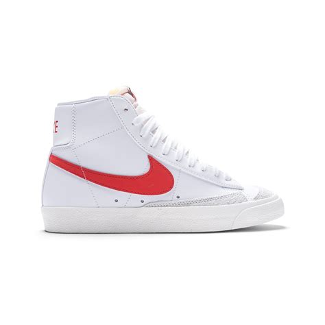 Nike Women Blazer Mid 77 White Habanero Red Sail