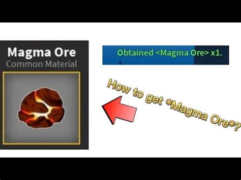 How to get magma ore blox fruits