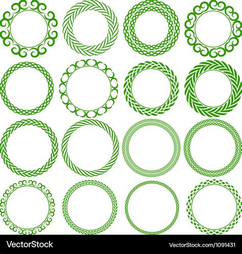 Round Frame Royalty Free Vector Image Vectorstock