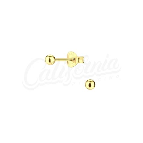 Bolita De Oro 3mm California Piercing