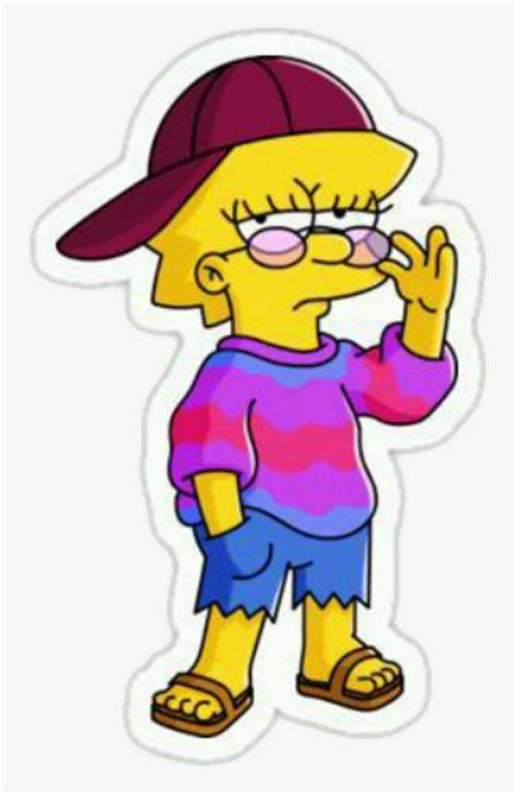 Redbubble Stickers Lisa Simpson, HD Png Download , Transparent Png ...