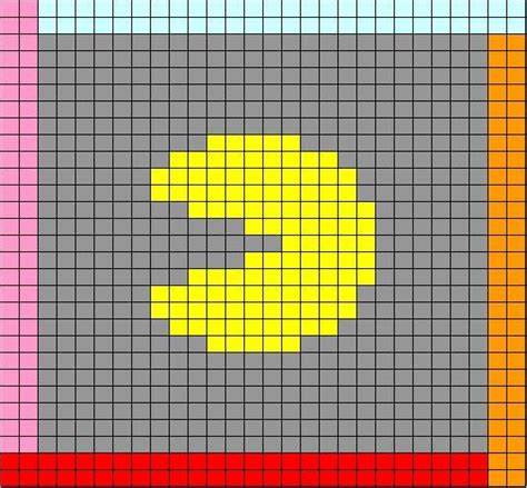 Pacman Pixel Art Template