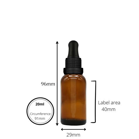 Ml Amber Glass Dropper Bottle Tamper Evident Pipette