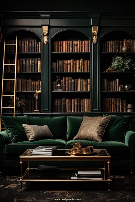 How To Create The Perfect Moody Dark Academia Room Salotto Verde