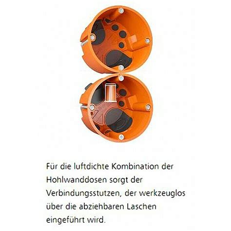 Kaiser Hohlwanddose 9264 22 68 X 62 Mm Orange 1 Stk Winddicht