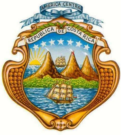 El Escudo Nacional De Nuestro País El Escudo De Costa Rica Fue