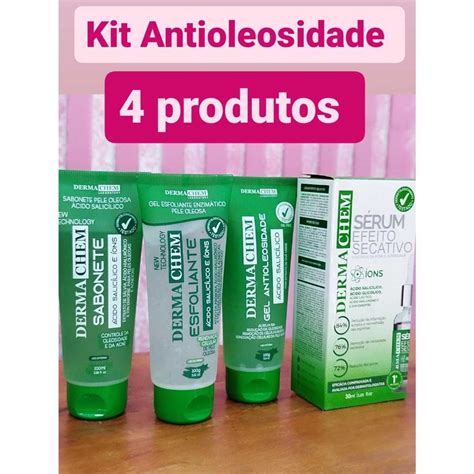 Kit Completo Skin Care 4 Produtos Antioleosidade E Acne Dermachem