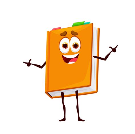 Cartoon cute school textbook book character smile 11458341 Vector Art ...