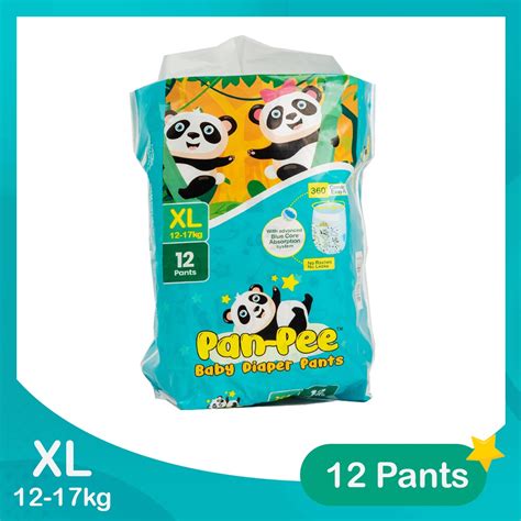 Panpee Baby Diaper Pants Xl 12pcs Shopee Philippines