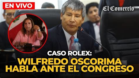 EN VIVO Wilfredo Oscorima se presenta ante la Comisión de