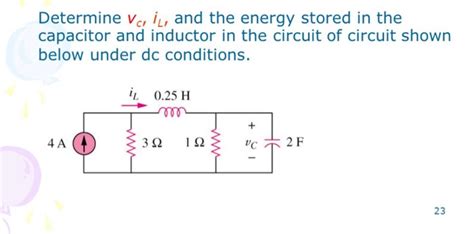 Solved Determine Vc Il And The Energy Stored In The Chegg