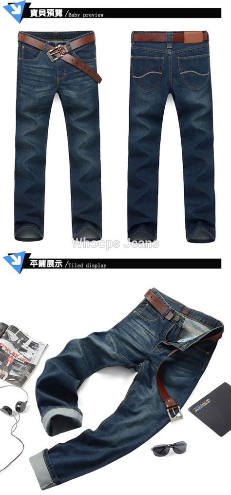 Купить slim fit джинсы стрейт джинсы мужские джинсовые брюки свободные ...