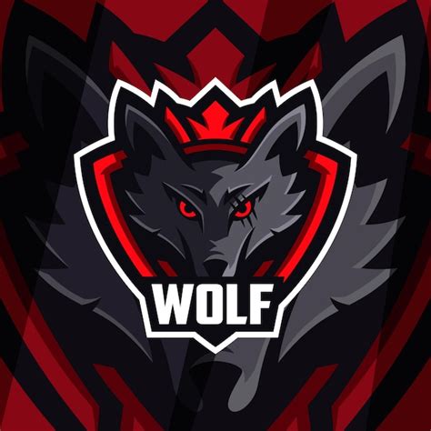 Premium Vector Wolf Esport Logo Design With Shield