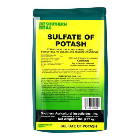 Sulfate Of Potash Southern Agricultural Insecticides Inc