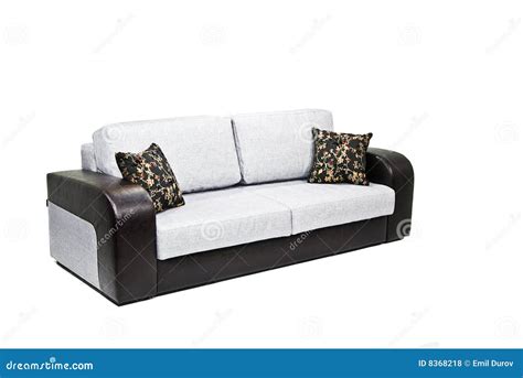 Modern Sofa Isolated On White Stock Photo Image Of Elegance Soft