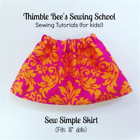 Simple Skirt Tutorial 18″ Doll Clothes Artofit